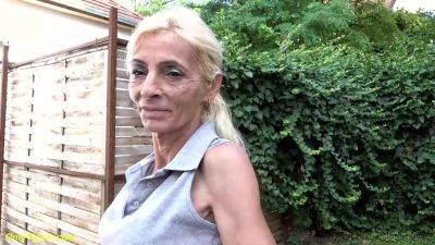 skinny toothless granny masturbating outdoor - hotmovs.com - Hungary