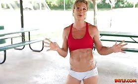 Busty milf wants share how she workouts - al4a.com